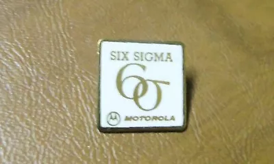 Vintage Motorola Six Sigma And Beyond Lapel Hat Vest Pin New Old Stock • $24.15