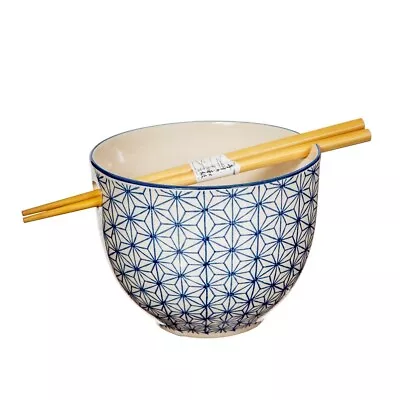 Sass&Belle Japanese Ramen Noodle Bowl With Chopsticks Food Soup Salad Rice Gift • £10.99