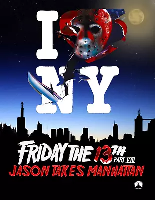 Friday The 13th: Jason Takes Manhattan 11x14 Advanced High Gloss Mini Poster • $14.99