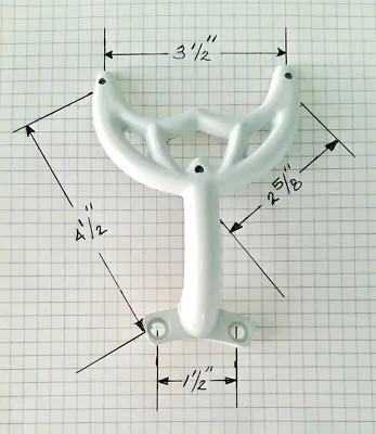 36 - 42  White Ceiling Fan Blade Arm Replacement Bracket Hunter & Hampton Bay • $7.49