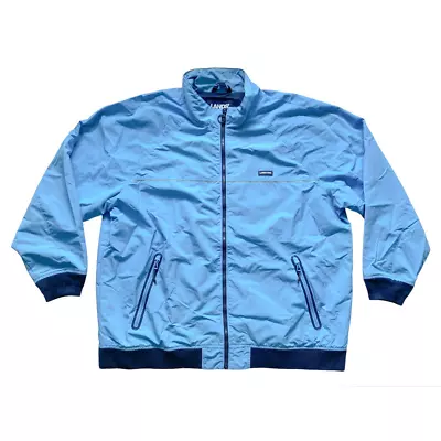 Lands' End Mens Nylon Jacket Full Zip Mens 3XLT Windbreaker Mens Coat  • $9.99