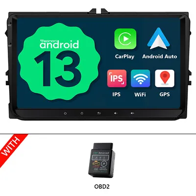 OBD+Eonon VWA13 Android 13 Car Radio GPS Stereo Bluetooth WiFi For VW Skoda Seat • $203.95