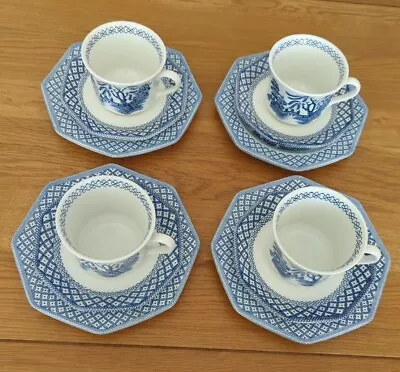 Royal Staffordshire J & G Meakin Blue & White Ironstone China Tea Set • £16