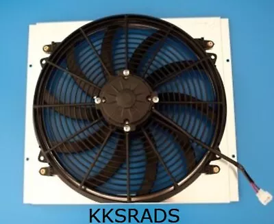 Kks Motorsports All Aluminum Radiator Fan Shroud W/ 16  Fan 65 66 Ford Mustang • $125