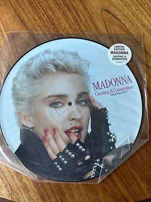 Madonna Causing A Commotion EX 12  Maxi Single PICTURE DISC Vinyl Record W8224TP • £19.99