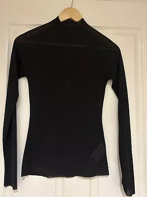 Camilla & Marc Pia  Black Long Sleeve Sheer Top.  Size 6 Worn Once. • $25