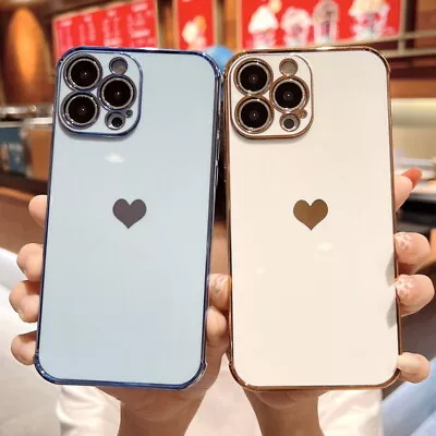 Cute Heart Shockproof Case For IPhone 15 14 13 Pro Max 12 11 XR 8 PLUS SE XS MAX • $8.79