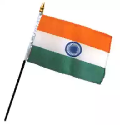 Wholesale Lot Of 6 India 4 X6  Desk Table Stick Flag • $9.88