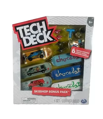 Tech Deck - Sk8Shop Skate Shop Bonus Pack - Chocolate - 6 Boards + Tools • $30