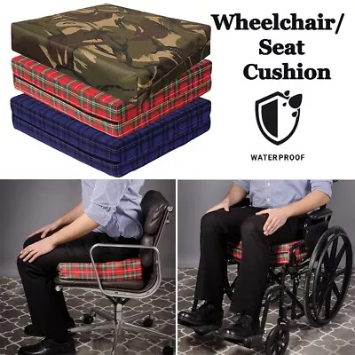 WHEELCHAIR/SEAT Cushion WATERPROOF DEEP PRESSURE RELIEF SUPPORT CHAIR FOAM PAD • $33.03