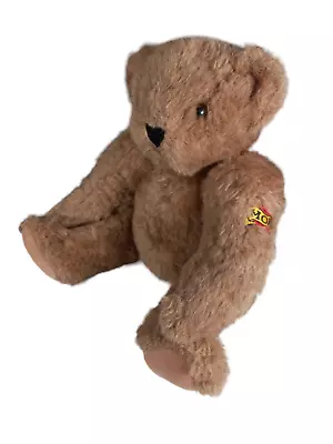 Vintage Vermont Teddy Bear Jointed Plush  Mom  Tattoo 16  Stuffed Animal Toy • $8.99