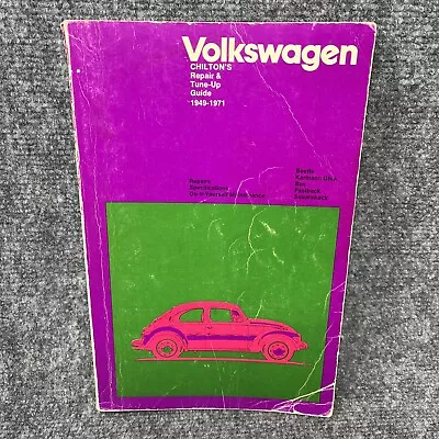 Volkswagen VW Fastback Bug Bus Beetle 1949-1971 Tune-up Service Repair Manual • $24.95