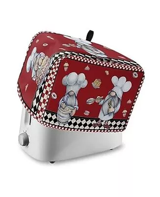 Kitchen Chef Gnomes Toaster Cover 2 Slice Small 12 X7.5 X8  CookSRS5633 • $29.79