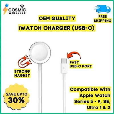 Magnetic USB-C Charging Cable Charger For Apple Watch Series 5/6/SE/7/8/9/Ultra • $7.29