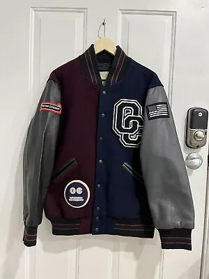 Opening Ceremony Wool Cow Leather Varsity Jacket Size Large Authentic • $99.99