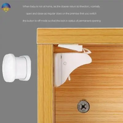 Invisible Magnetic Baby Child Locks Proof Cupboard Drawer Safety Lock Catch • £12.54