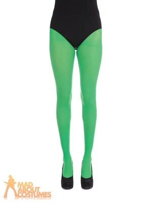 £3.99 • Buy Ladies Green Tights Elf Christmas Santas Helper Fancy Dress Costume Accessory 