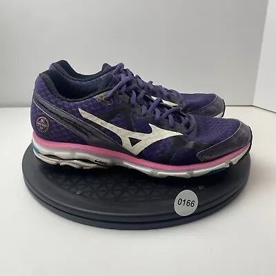 Mizuno Wave Rider 17 Womens Size 8.5 J1GD140301 Purple Running Shoes • $28