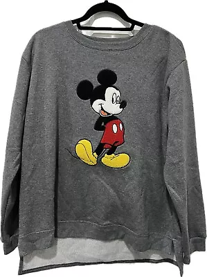 Women’s Disney Mickey Mouse Crewneck Sweatshirt Gray 2XL NWT • $22
