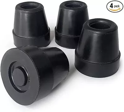 Durable Replacement Quad Cane Tips Extra Stability No-Slip Grip 1/2 Inch FSA • $5.80