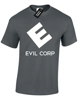 Evil Corp Mens T Shirt Mr Robot Cyper Hacker Programmer Geek Tv Tech Elliot • £7.99