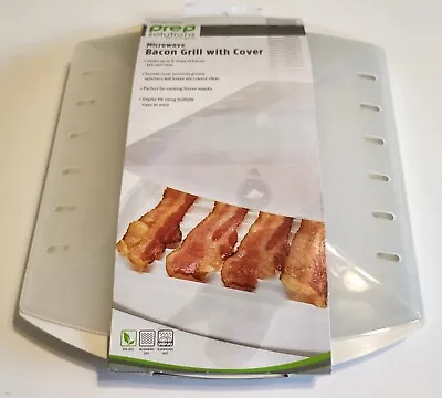 Prep Solutions     Microwave Bacon Grill With Cover    White    (PS-66LID)   NEW • $12