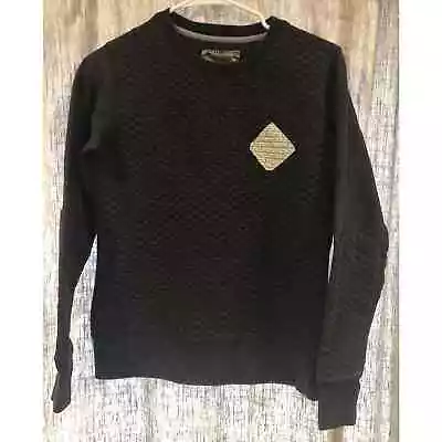 Married To The Mob X Burton Dark Gray Quilted Sweatshirt Sz. M Streetwear Chic • $25