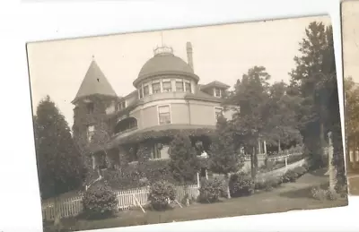 RPPC OAK BLUFFS Massachusetts MASS MA CAPE COD ?  VICTORIAN HOME REAL PHOTO • $24.99