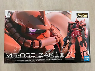 [NEW] Bandai Gundam MS-06S Zaku II RG Real Grade 1/144 #02 Char Aznable • $29.99