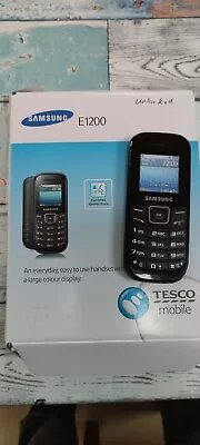 Samsung E GT-E1200i - Black - Tesco Mobile • £12