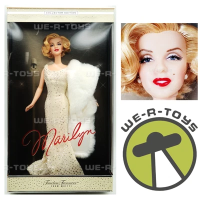 Marilyn Monroe Timeless Treasures Doll Collector Edition 2001 Mattel 53873 • £137.62