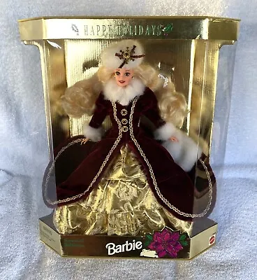Happy Holidays Special Edition Barbie Collector Doll 1996 Mattel # 15646 * Nrfb • $26