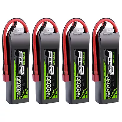 4X OVONIC 3 Cell 2200mAh 25C 3S Lipo Battery 11.1V For EPP 3D Plane DJI Phantom • $55.99