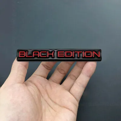 3D Metal Black Edition Emblem Badge Decorative Car Trunk Tailgate Decal Sticker • $7.27