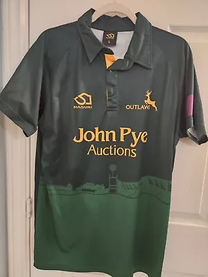 Nottinghamshire County Cricket Shirt (Large) Outlaws • £24.99