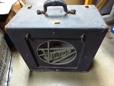 Victor Art Deco Portable Speaker Box Or Cabinet Case - Vintage - As Is • $120