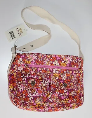 Levi's Floral Canvas Messenger Bag BNWT ~ Y2K • £18