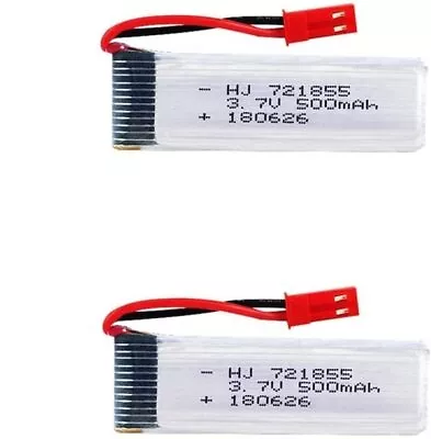 $25.99 • Buy 2pcs Lipo Battery 3.7V 500mAh For RC Drones UDI U817 WLtoys V959 V969 V979 V989