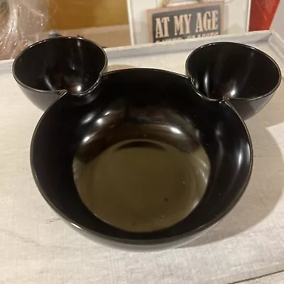 Disney Mickey Mouse Shaped Bowl - Zak! Designs Black Chip And Dip Snack Bowl • $10