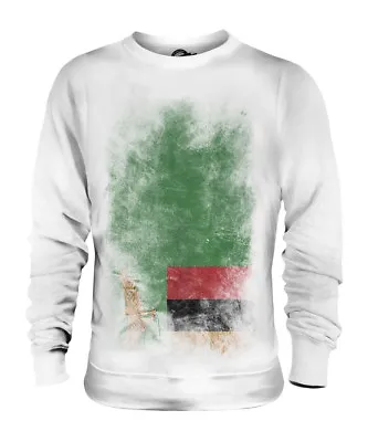 Zambia Faded Flag Unisex Sweater Top Zambian Shirt Football Jersey Gift • $52