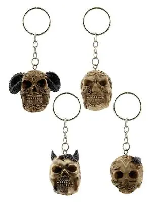 £2.69 • Buy Skull Key Chain Keyring Gothic 3D Gift Stocking Filler