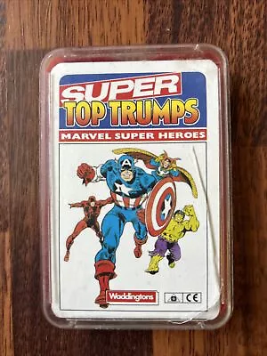 Waddington’s Super Top Trumps Marvel Super Heroes 1988 - Black Back - Complete • £99.99