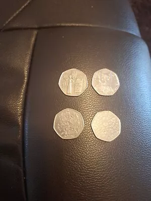 4 X Rare 50p Coins Give Women The Vote WWF Suffragettes European Union  • £2