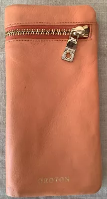 $29.50 • Buy OROTON * Purse * Leather * Orange * Wallet * Signature O *