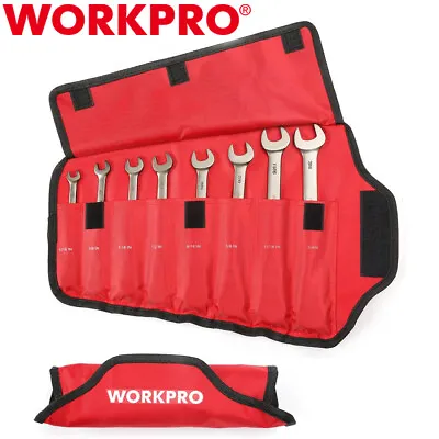 WORKPRO 8PC SAE Flex-Head Ratcheting Combination Wrench Set 5/16-3/4 In 72-Teeth • $48.99