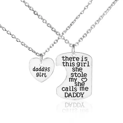 SEXY SPARKLES 2 Piece Necklace  Daddy's Girl And  There Is This Girl She Stole M • $9.99