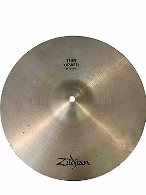Vintage Zildjian Cymbal 14 Inch Thin Crash Used • $125