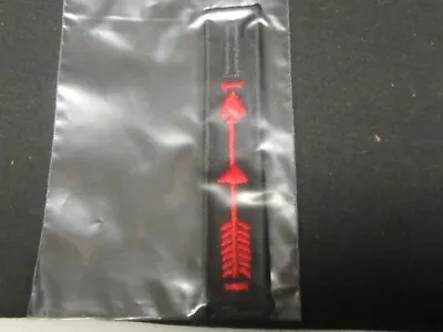 OA Vigil Pocket Dangle Red Arrow Black Border & Hole    D3 #10 • $3.95