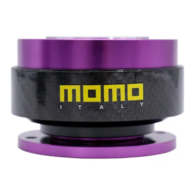 MOMO Purple Carbon Fibre Steering Wheel Quick Release Hub Adapter Snap Boss Kit • $50