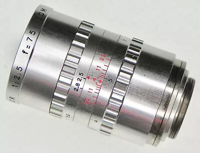 Som Berthiot 75mm F2.5 Tele-Cinor C Mount  #S87102 • $730